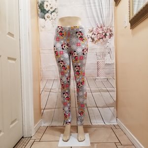 Disney's Mickey Holiday Christmas leggings Size Large